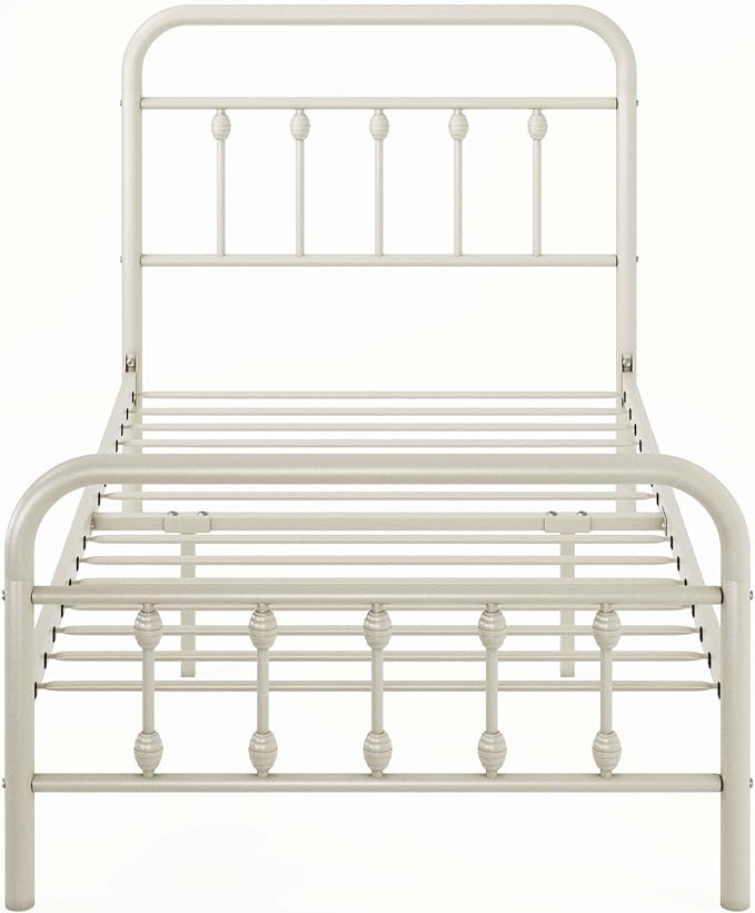 Allewie 14 Inches Twin Size Metal Platform Bed Frame - Image 9