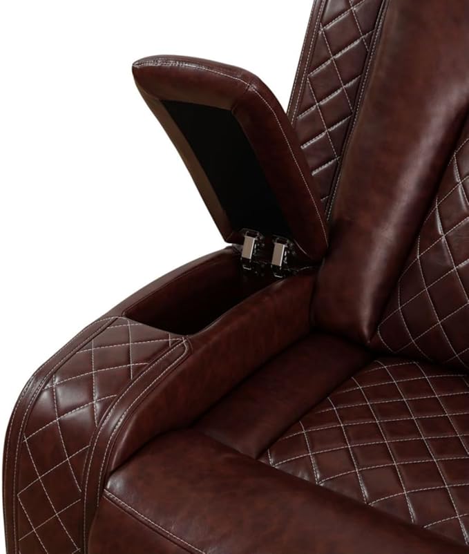 Electric Power Recliner Loveseat Set Living Room Furniture, Comfy Home Theater - Image 5