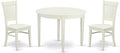 East West Furniture BOVA3-LWH-W 3 Piece Modern Dining Table Set Contains a by EastWestFurniture