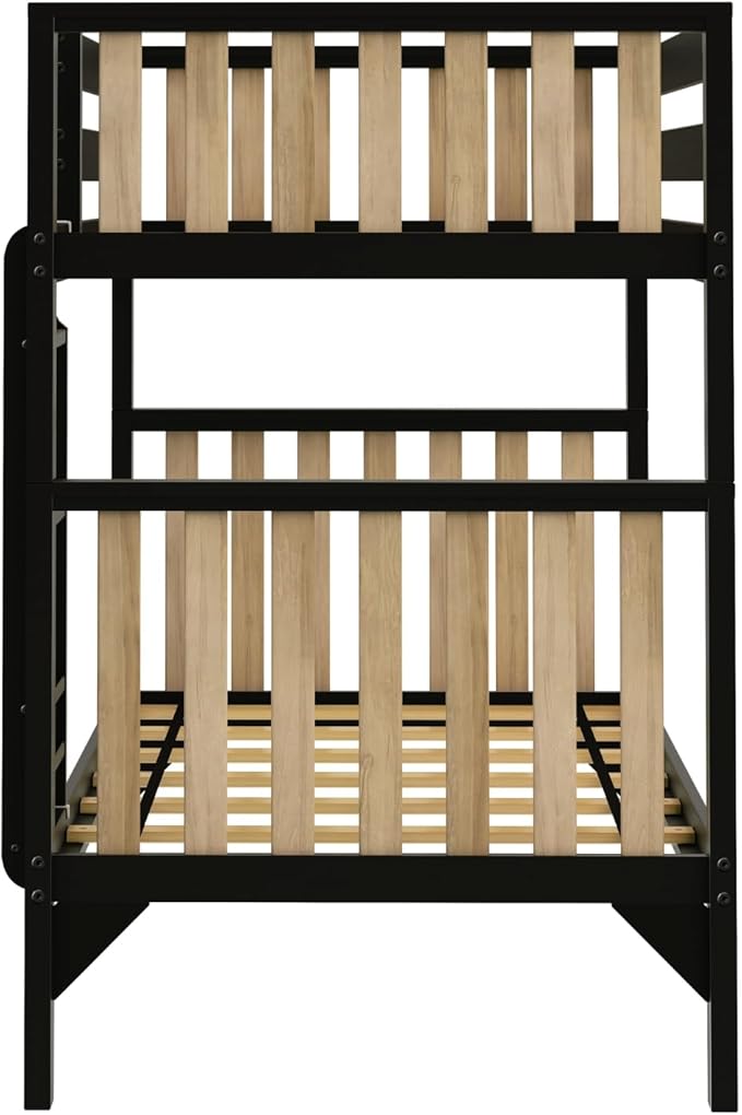Max & Lily Bunk Bed, Scandinavian Modern Bunk Bed, Solid Wood Twin-Over-Twin - Image 5