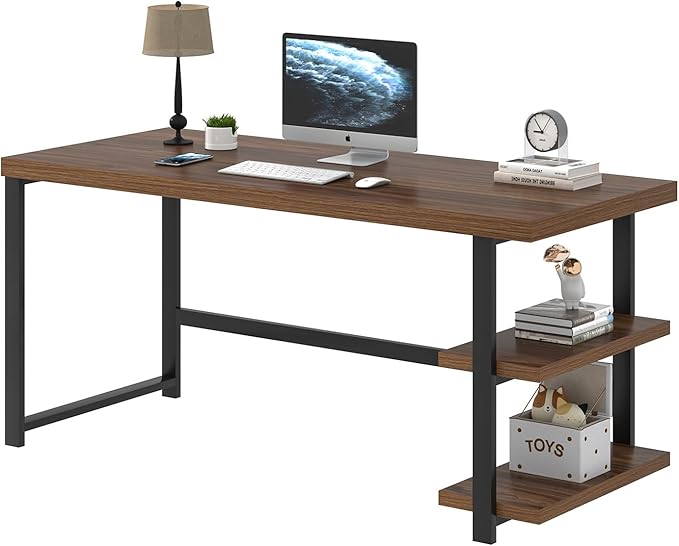 FOLUBAN Modern Computer Desk for Home Office, Large Writing Table - Image 8