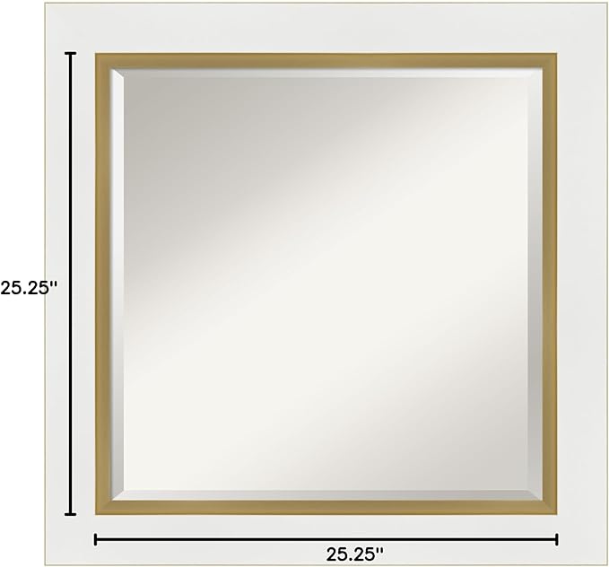 Amanti Art White Bathroom Mirror - Image 6