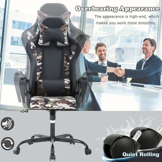 Office Chair Gaming Chair Desk Chair Ergonomic Executive Swivel Rolling - Image 6
