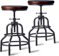 LOKKHAN Vintage Industrial Bar Stool by LOKKHAN