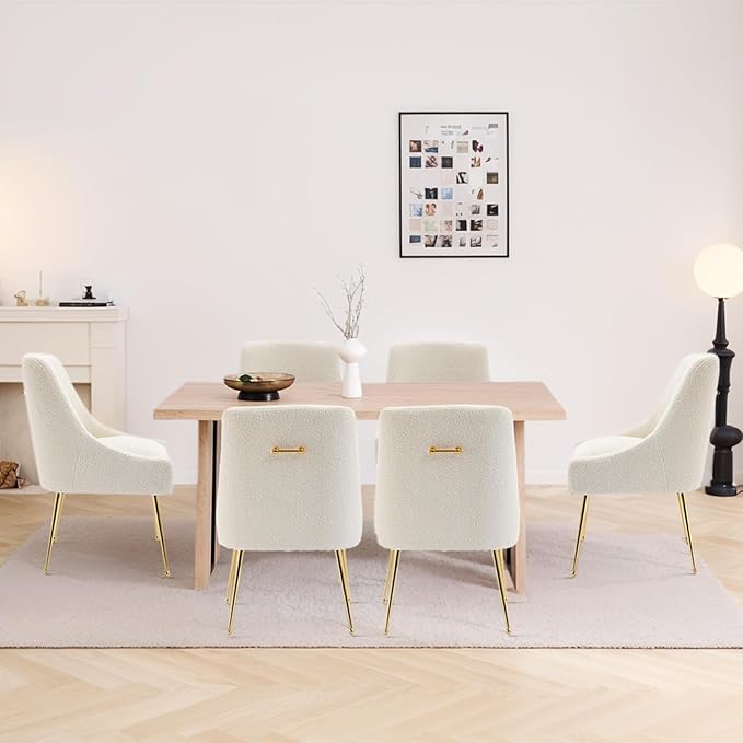 Modern Velvet Dining Chairs Set of 2, Contemporary Upholstered Furniture - Image 2