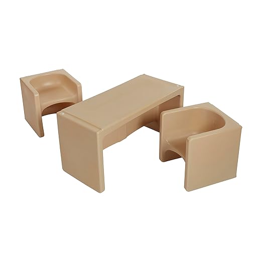 ECR4Kids Tri-Me Table and Cube Chair Set by ECR4Kids
