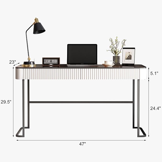 Lartis Office Desk with Drawers - Image 2