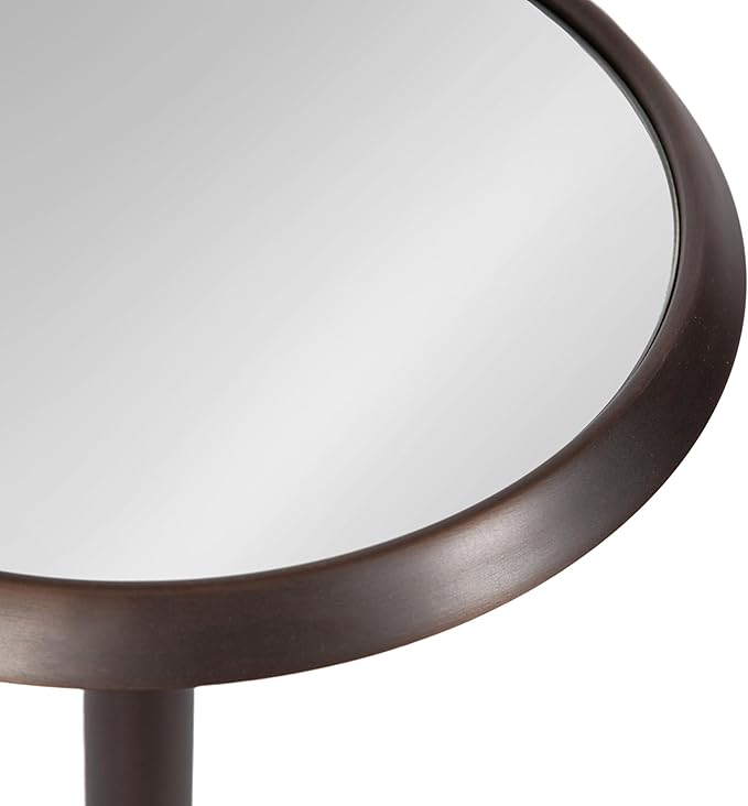 Kate and Laurel Sanzo Modern Pedestal Drink Table; 10 x 10 x 23; Antique - Image 7