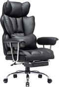 Efomao Desk Office Chair 400LBS, Big and Tall Office Chair, PU Leather Computer by OFFICECHAIR