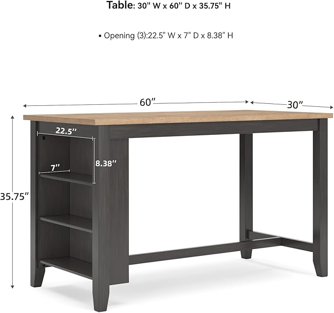 Signature Design by Ashley Gesthaven Contemporary Counter Height Dining Table - Image 3