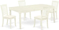 East West Furniture DODA5-LWH-C 5 Piece Modern Dining Table Set Includes a by EastWestFurniture
