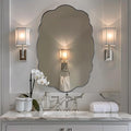 ANDY STAR Chrome Vintage Scalloped Mirror by ANDYSTAR