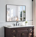 KOCUUY 30x36 Inch Large Black Wall Mounted Mirror, Aluminum Framed Decorative by KOCUUY