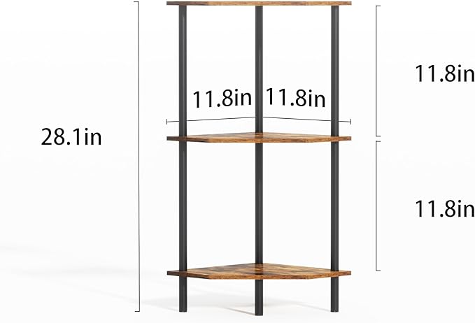 Corner Shelf Stand, Storage Standing Shelf Unit - Image 2