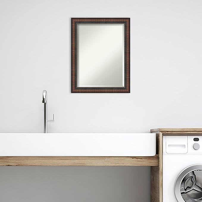 Amanti Art Brown Bathroom Mirror - Image 5
