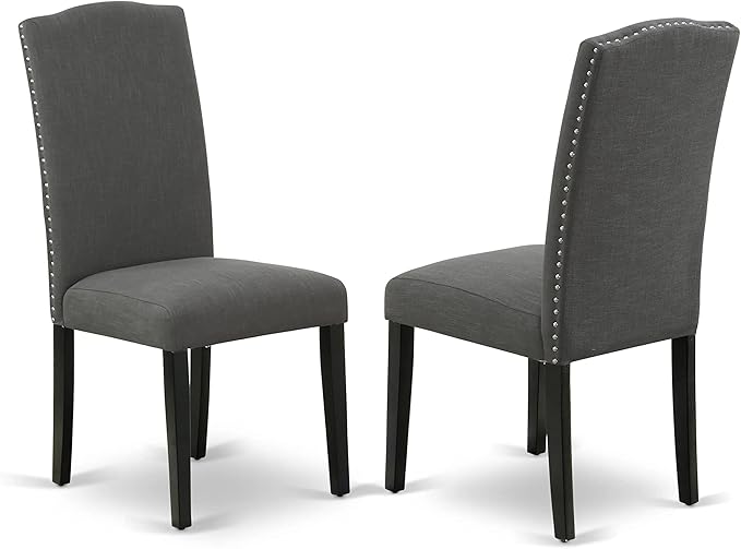 East West Furniture LGEN5-BLK-20 5 Piece Dinette Set Includes a Rectangle - Image 6