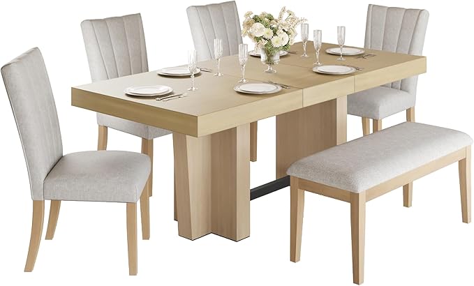 Ball & Cast 6 Piece Farmhouse Dining Table Set - Image 9