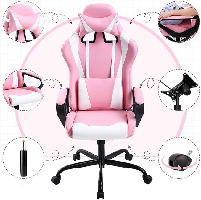 Gaming Chair Office Chair Desk Chair Ergonomic Executive Swivel Rolling - Image 4