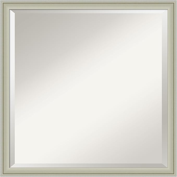 Amanti Art Silver Bathroom Mirror by AmantiArt