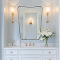 ANDY STAR Gold Vanity Mirror, 22x30 Inch Brushed Gold Bathroom Mirror, Antique by ANDYSTAR