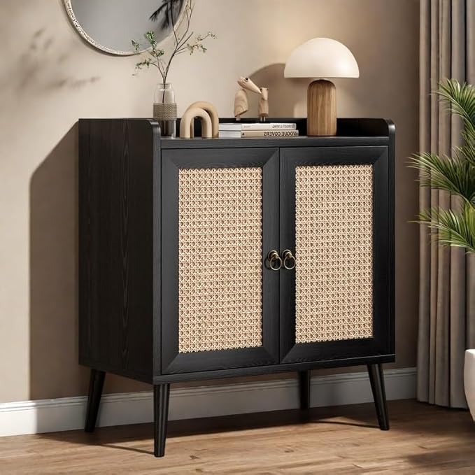 Buffet Cabinet, Rattan Storage Cabinet - Image 5