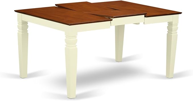 East West Furniture WEIP5-BMK-W 5 Piece Dining Set Includes a Rectangle Dining - Image 4