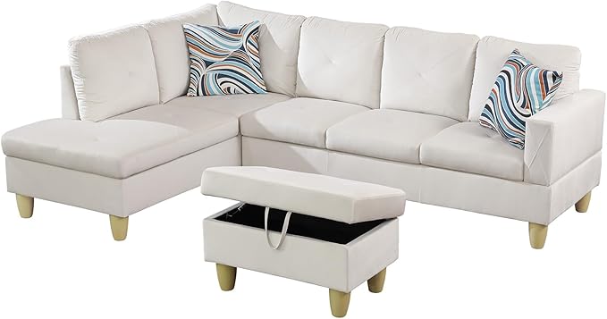 97" Oversized Sectional Couch, L Shaped Couch - Image 7