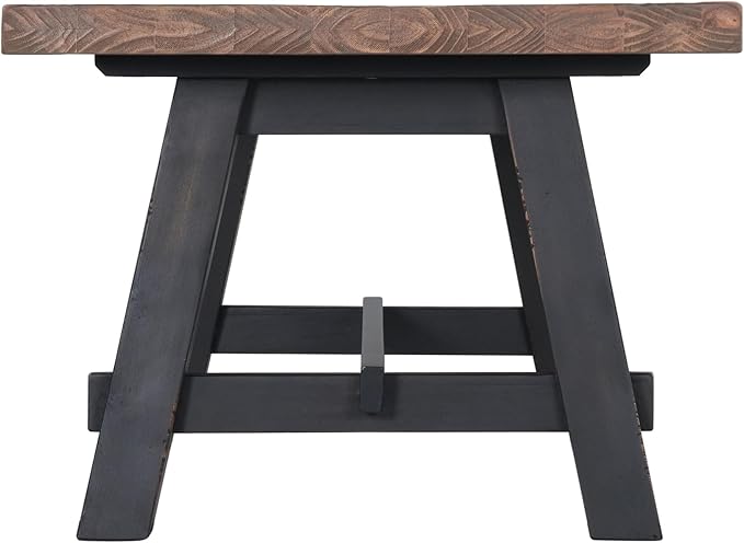 Alaterre Furniture Adam 42-Inch Solid Wood Rustic Coffee Table - Image 10