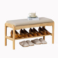 latifolia Small Shoe Bench, Solid Wood Bench by Latifolia