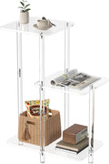 Eglaf Acrylic 3 Tiers Side Table by Eglaf