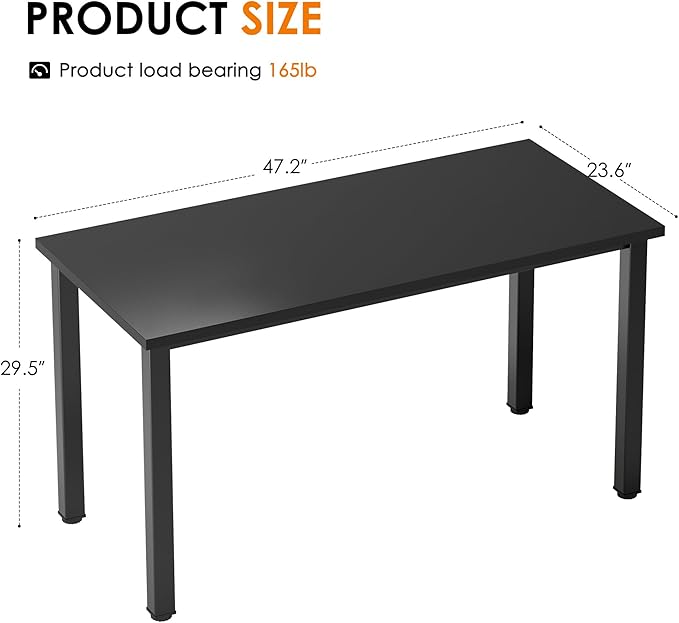 Need Computer Desk, 47 inch Home Office Desk, Modern Simple Style Home Office - Image 3