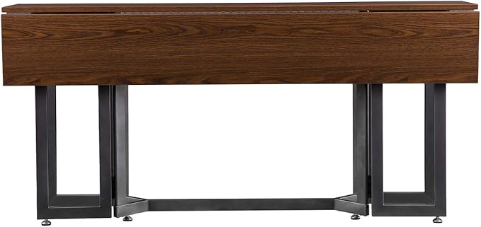 SEI Furniture Driness Drop Leaf Convertible Console to Dining Table, Dark - Image 9