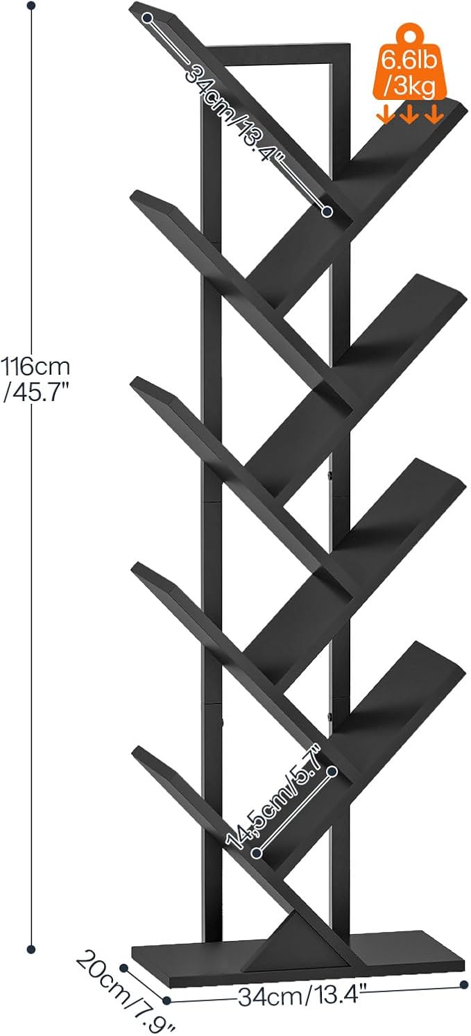 HOOBRO Tree Bookshelf, 9-Tier Tree Bookshelf - Image 2