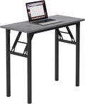 Need Small Desk 31 1/2" No Assembly Foldable Writing Table, Sturdy and Heavy by Need