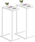 TUTOTAK C Shaped End Table, Small Side Table, 28.7 inch Tall Couch Table by WelcometotheTUTOTAKHome