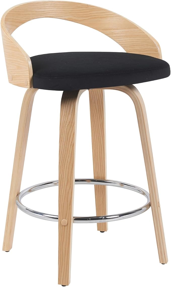 Sonia Modern Swivel Counter Height Bar Stool - Image 2