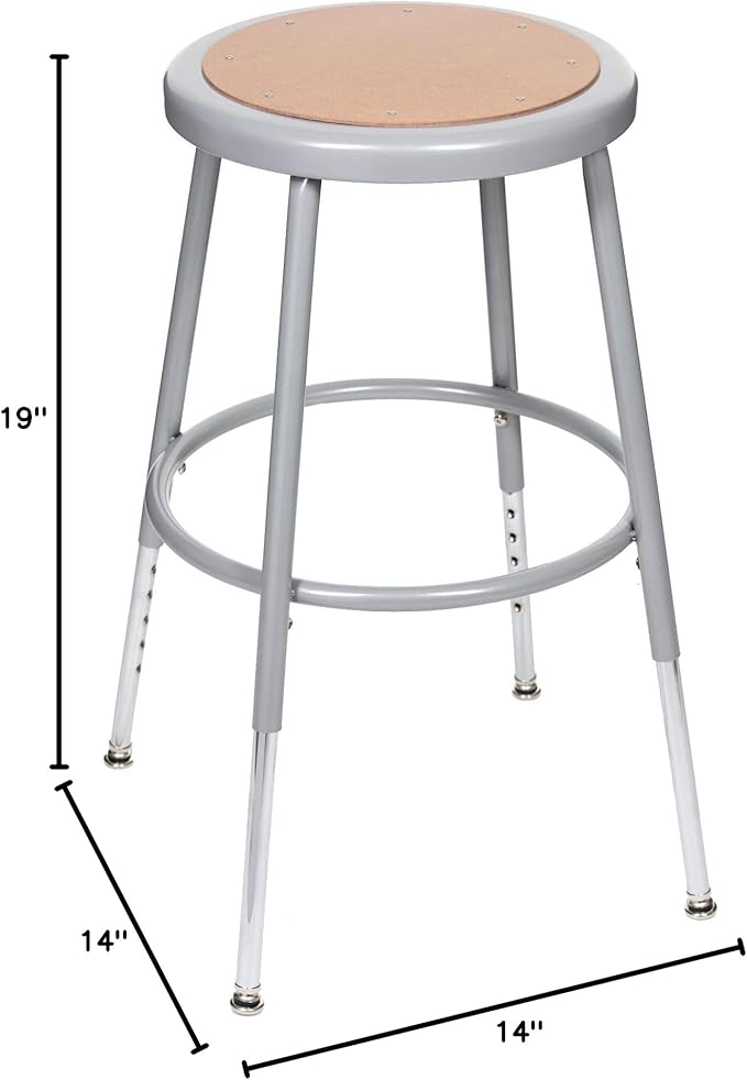 OEF Furnishings (2 Pack Height Adjustable Steel Stools - Image 9