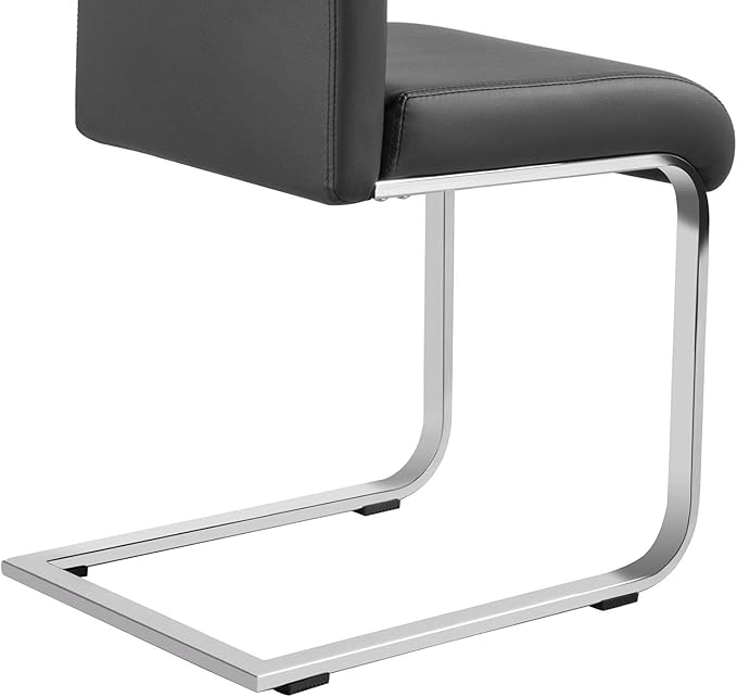 Yaheetech Dining Chairs Set of 6 Modern Faux Leather Upholstered Dining Room - Image 8