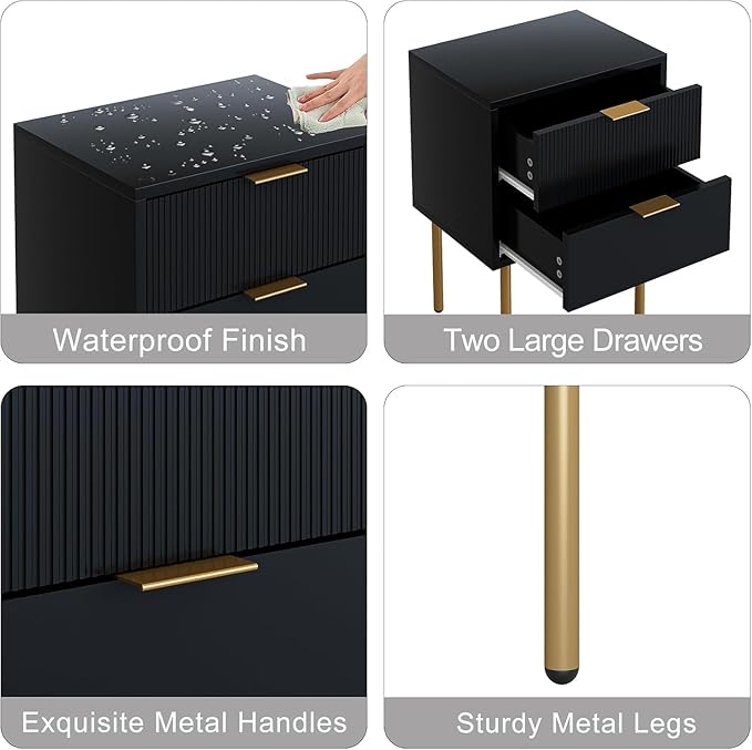 Nightstand, Small Bedside Table - Image 6
