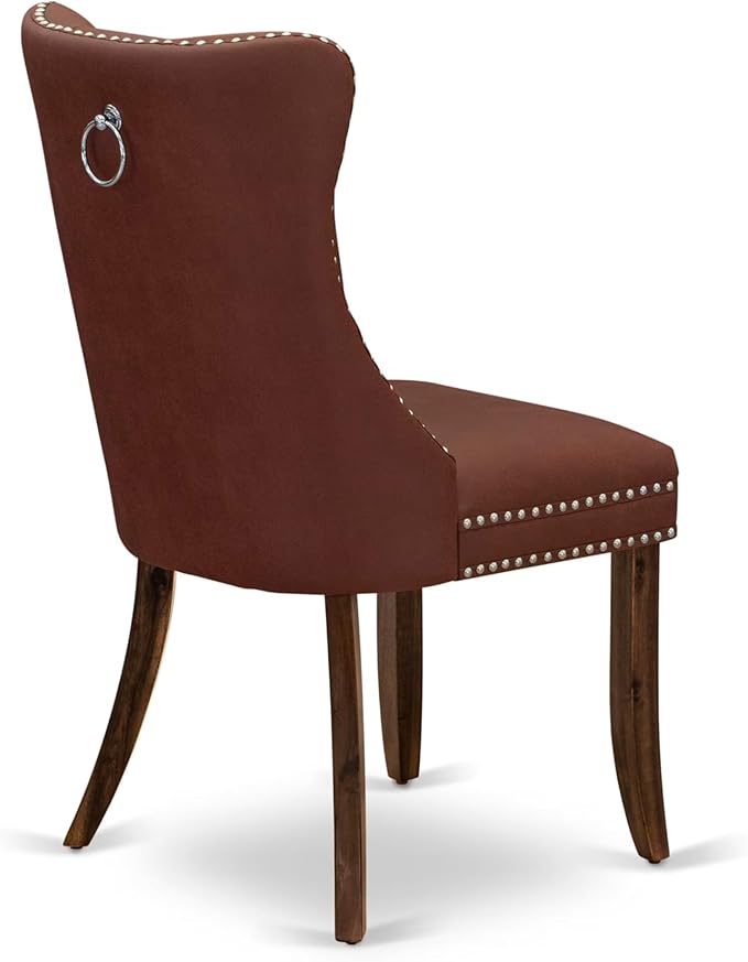 I5DA5-50N-26 5-Pc Kitchen Table Set Contain a Wooden Table and 4 Burgundy - Image 13