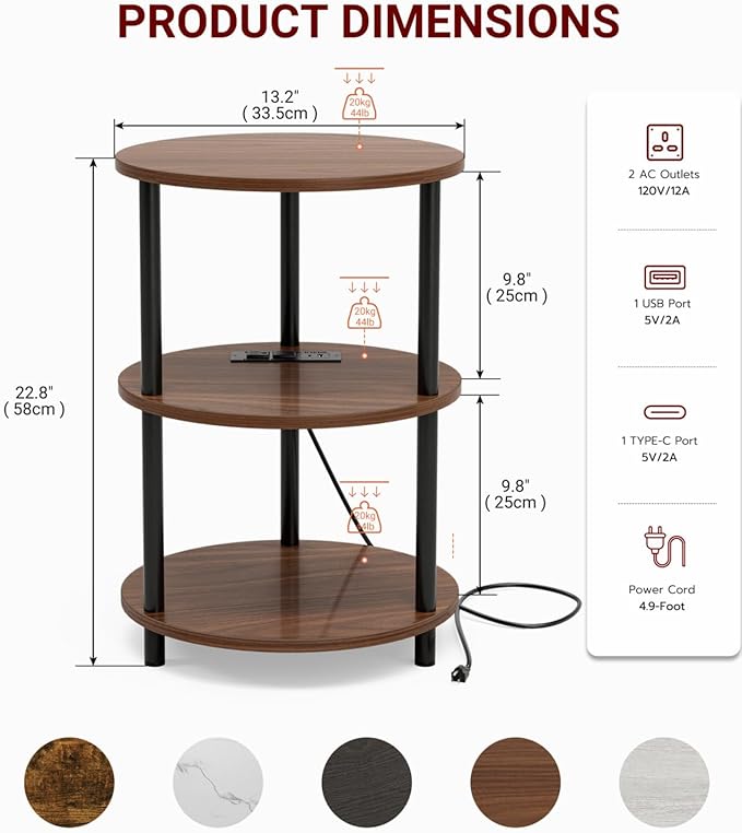 Small Round End Table - Image 2