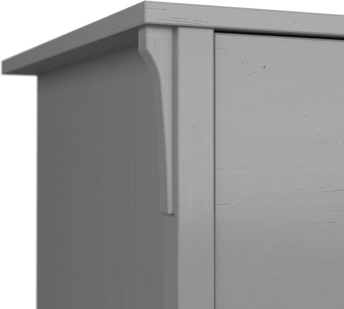 Bush Furniture Salinas 5 Shelf Bookcase in Cape Cod Gray, Tall Bookshelf - Image 3