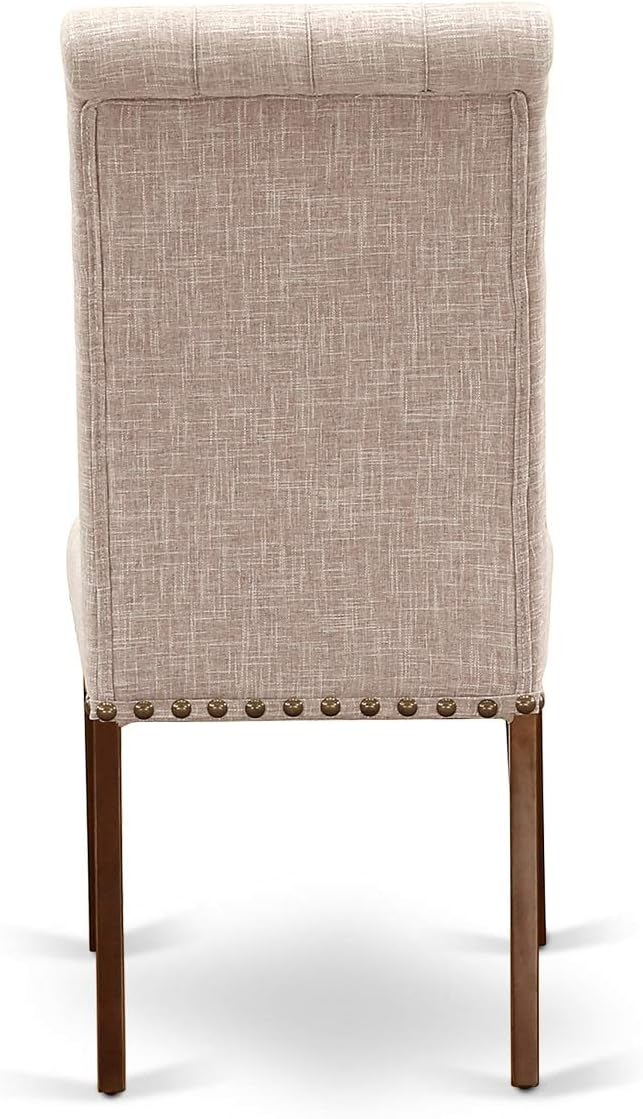 East West Furniture NOBR3-MAH-04 3 Piece Dining Room Table Set Contains a - Image 12