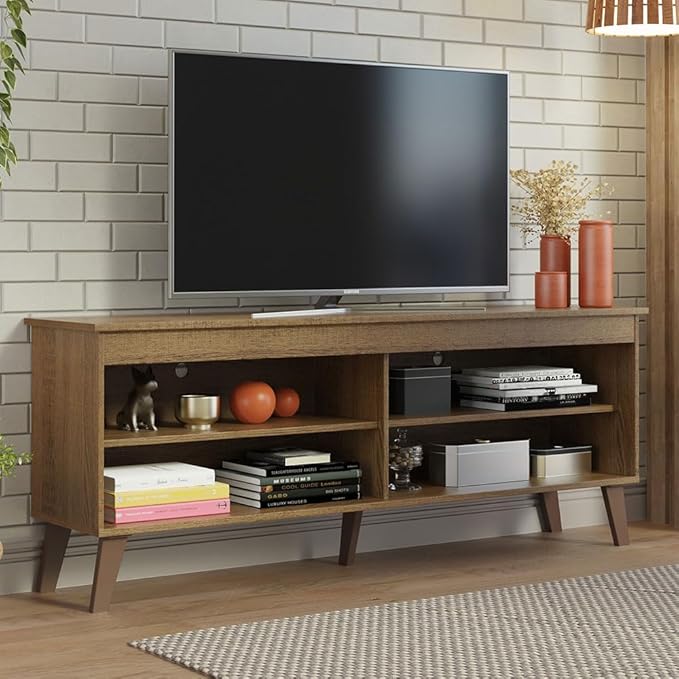 Madesa TV Stand Unit with 4 Shelves and Cable Management - Image 2