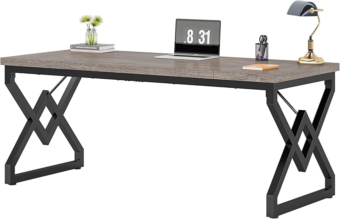 Tribesigns 63 Inch Executive Desk, Large Office Computer Desk - Image 8