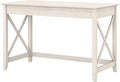 Bush Furniture Key West 48W Writing Desk in Linen White Oak by BushHome