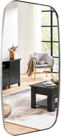 ANDY STAR Chrome Bathroom Mirror, 24x40 Inch Polished Chrome Oval Mirror by ANDYSTAR