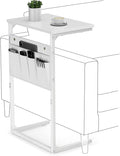 Vagusicc C Shaped End Table, Small Couch Side Table, Tall Couch Desk Slide by Vagusicc