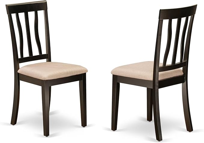 East West Furniture HLAN5-CAP-C 5 Piece Kitchen Table Set - Image 4