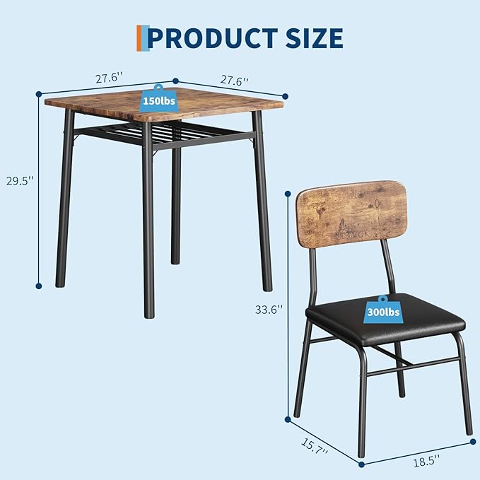 GarveeHome Dining Table for 2 - Image 2